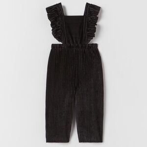 Zara Velvet Ruffle Jumper size 3-4